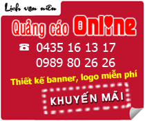 Đặt quảng cáo, thiết kế banner - logo, website giảm giá